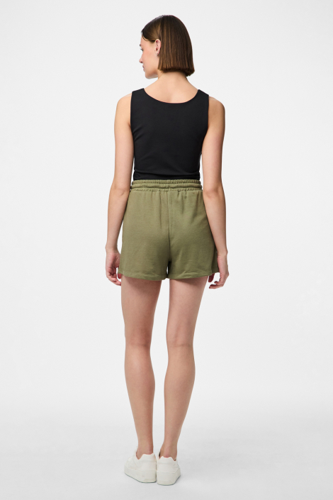 Pieces groene dames korte broek