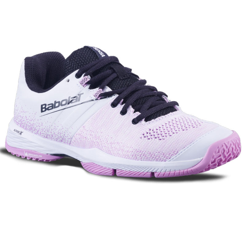 Babolat Sensa rose et blanc - Chaussures de padel femme