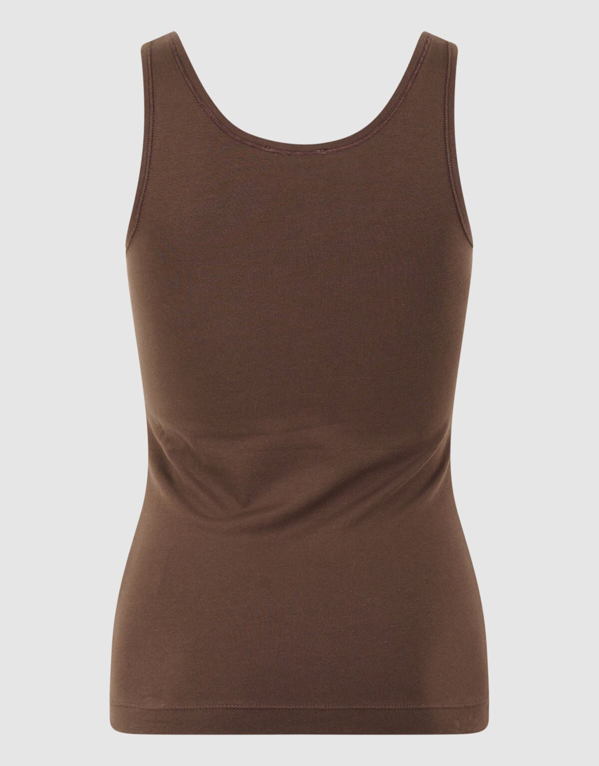 Basis Tanktop Donkerbruin
