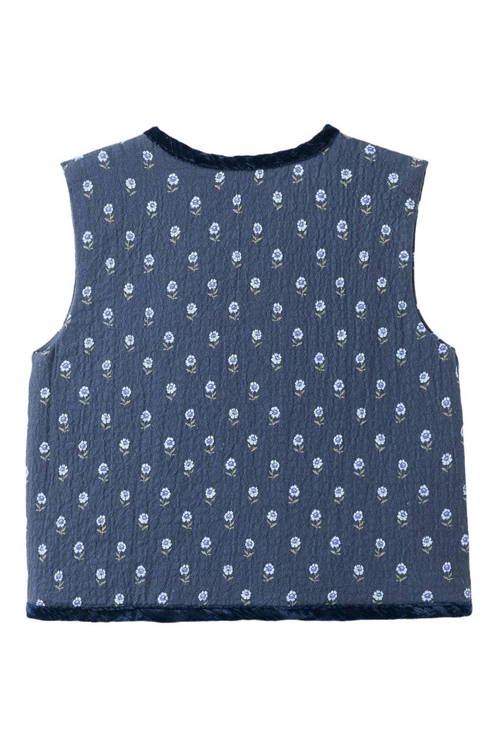 Mango Kids gilet donkerblauw
