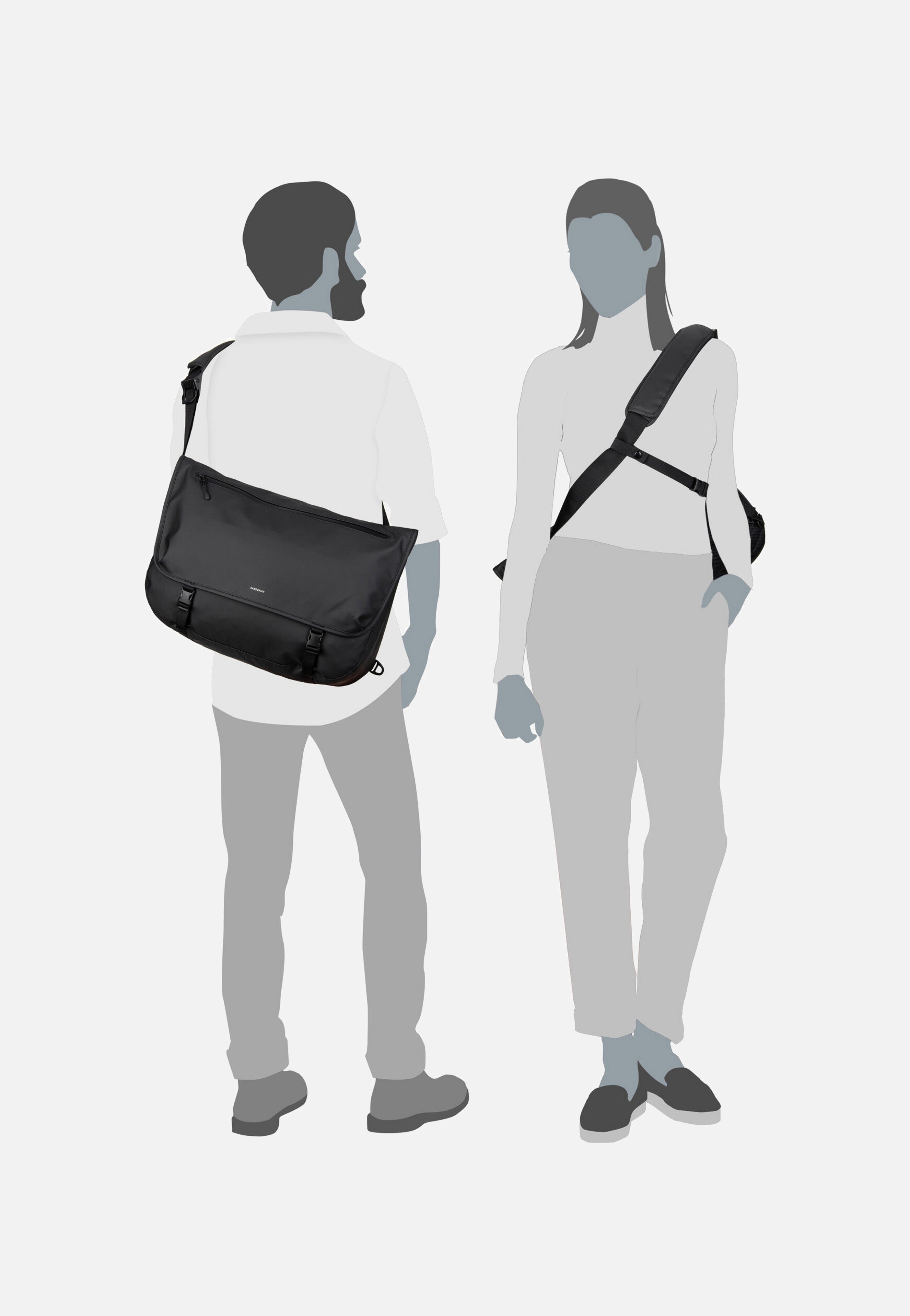 Stream Msng Black - Messenger Bag