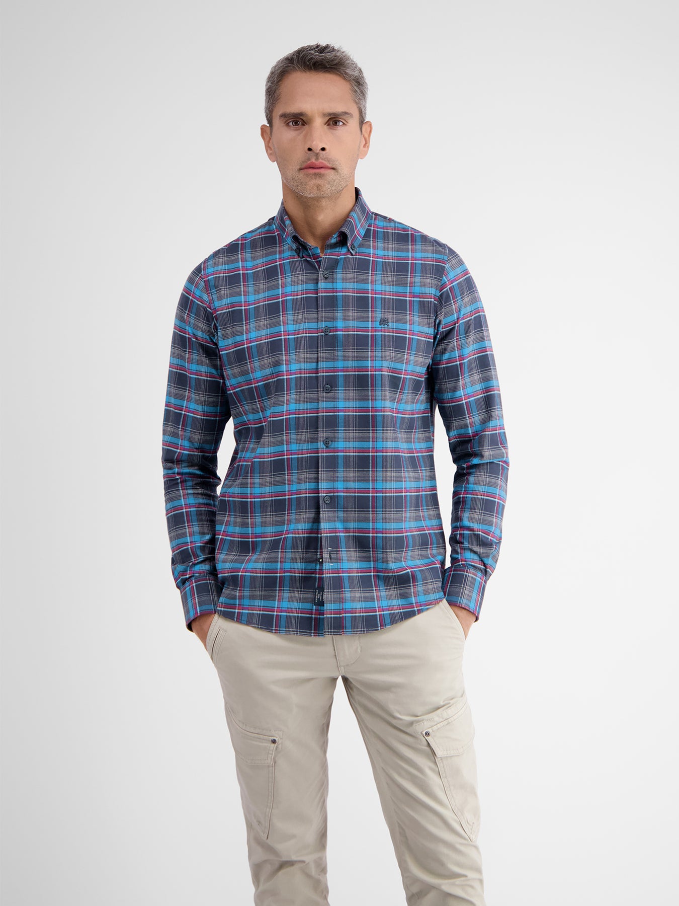 Langarmhemd. BIG FLANNELCHECK