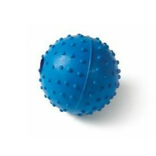 Bola de brinquedo com relevo e sino para cães, várias cores