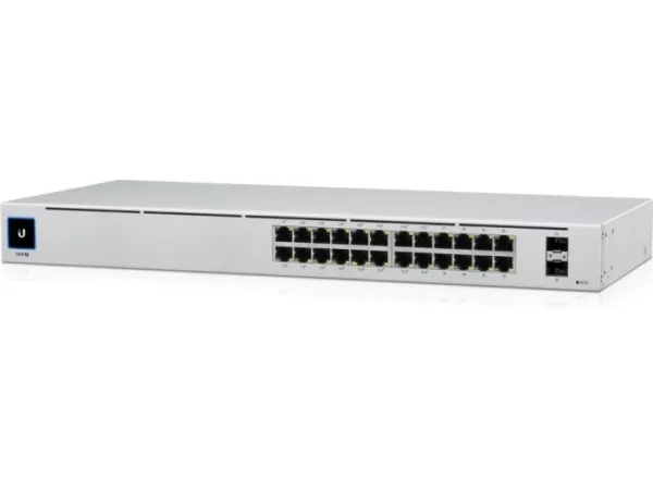 Ubiquiti UniFi Switch USW-24-POE - Switch - Administreret - 24 x 10/100/1000 (16 PoE )   2 x Gigabit SFP - desktop, monterbar på stativ - PoE  (95 W)