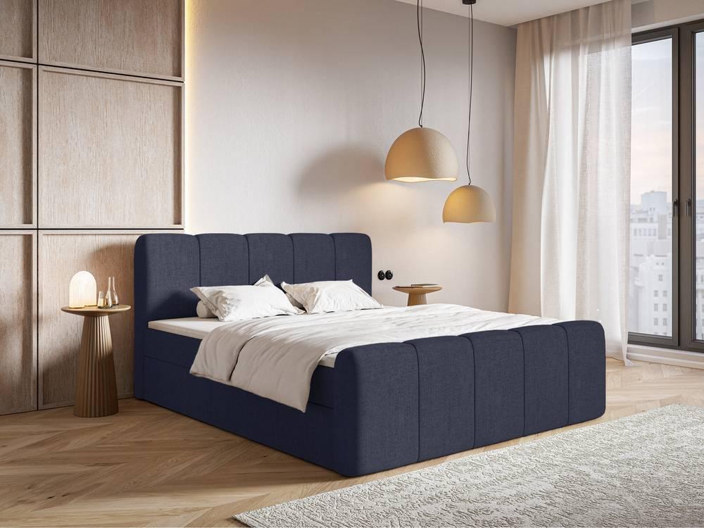 NADUVI Collection Boxspring Chloe 140x200 chenille met opbergruimte