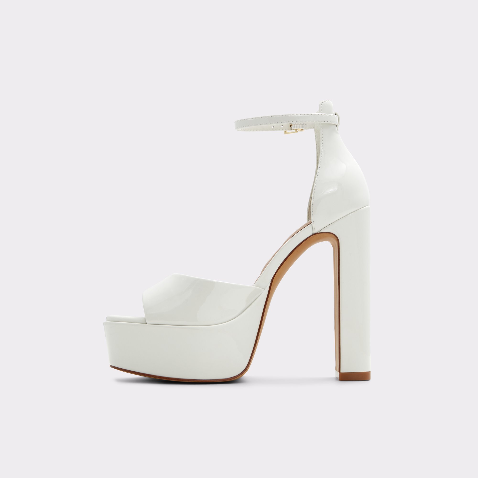 Nissa White-Bone Women Platform sandals