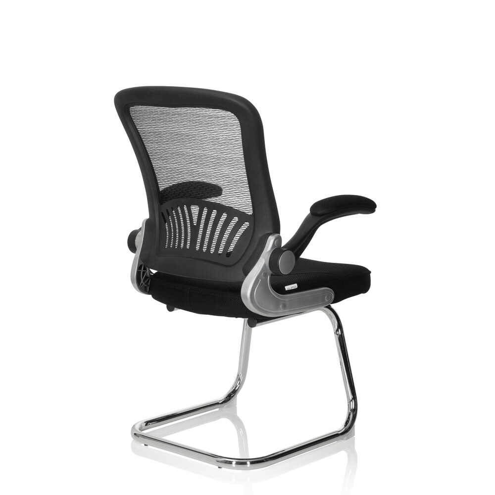 Freischwinger FLYER PRO V Stoff/Netzstoff mit Armlehnen hjh OFFICE