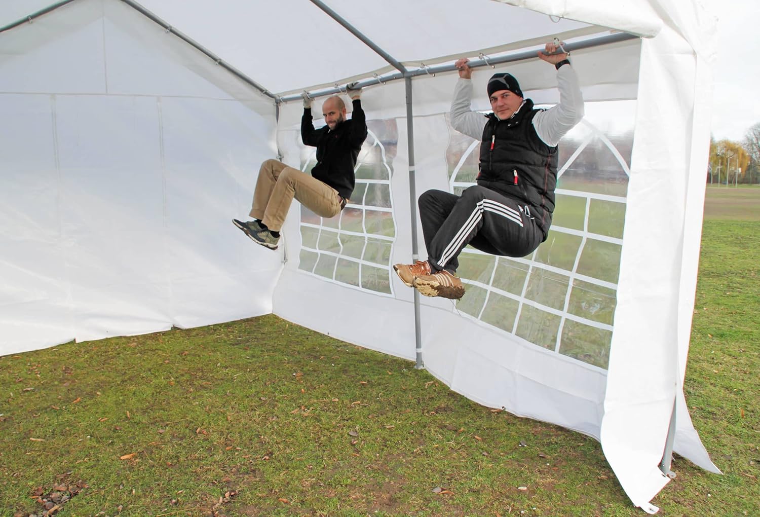 4x4m Partyzelt, Classic PRO PE GRAU