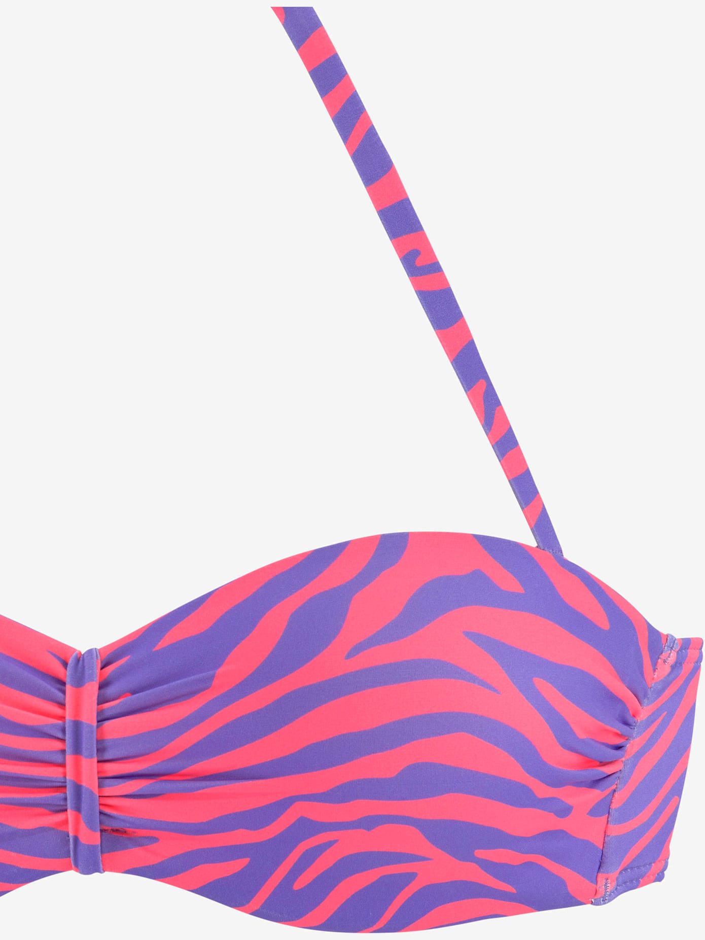 Haut de bikini bandeau à armatures bonnets rembourrés
