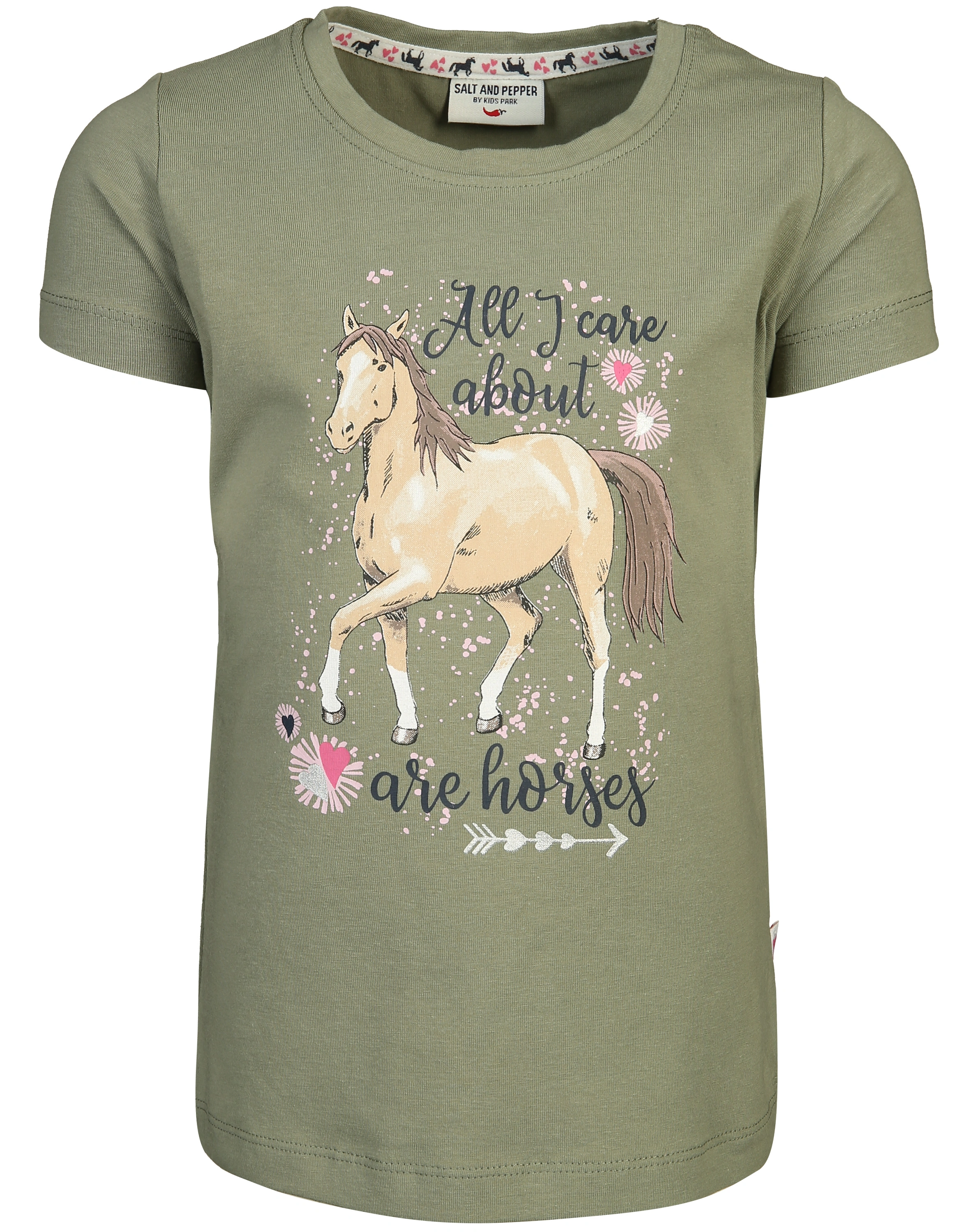 T-Shirt CARE ABOUT HORSES in cactus
