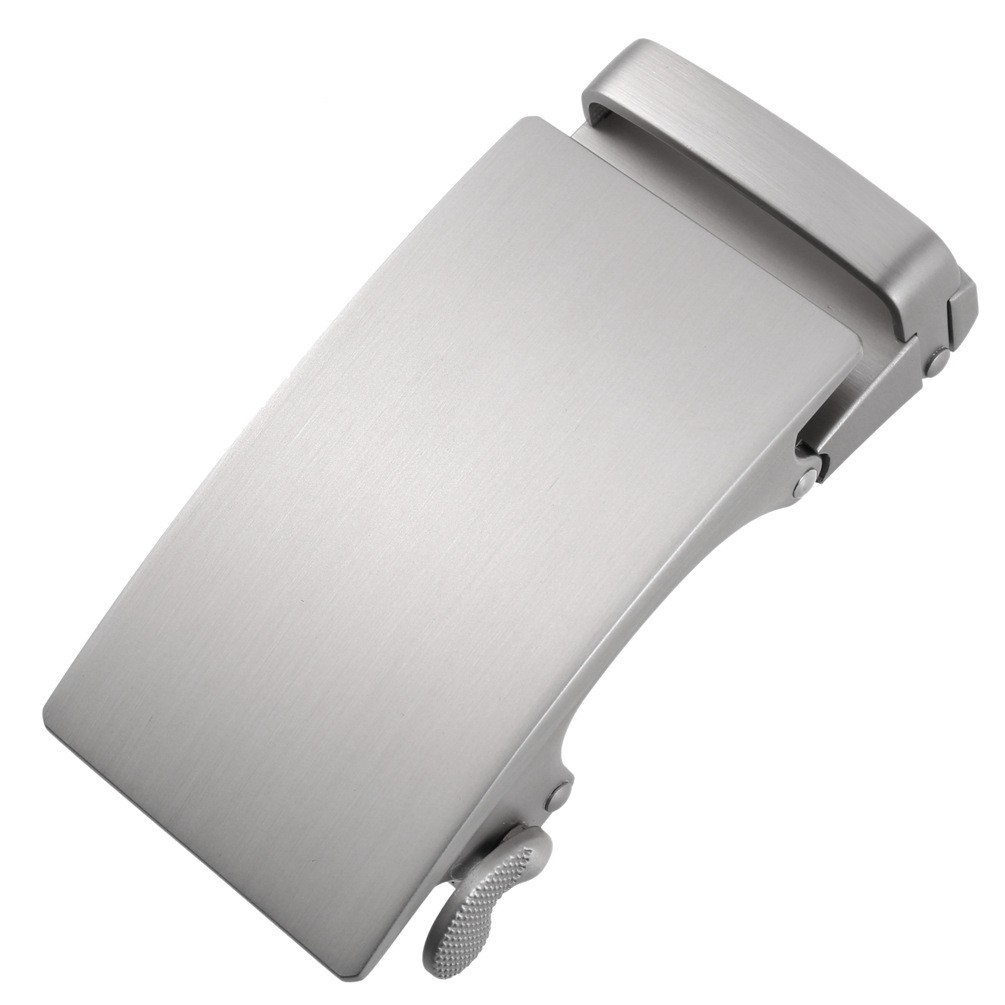 (80x40mm) Metall Gürtelschnalle Accessoire Schnalle für Ratschengürtel - Silber