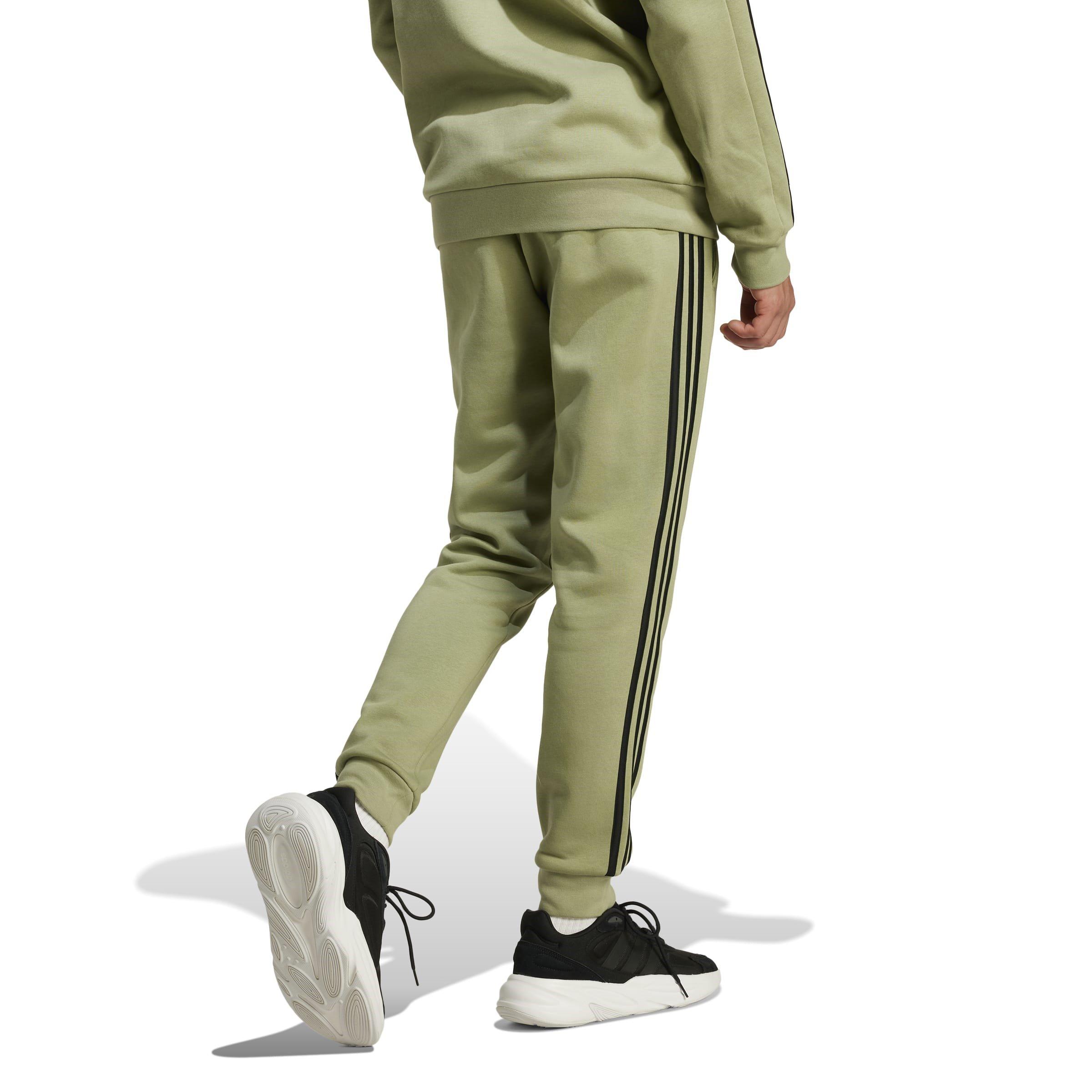 adidas Essentials Fleece Tapered Cuff 3-Stripes Joggers