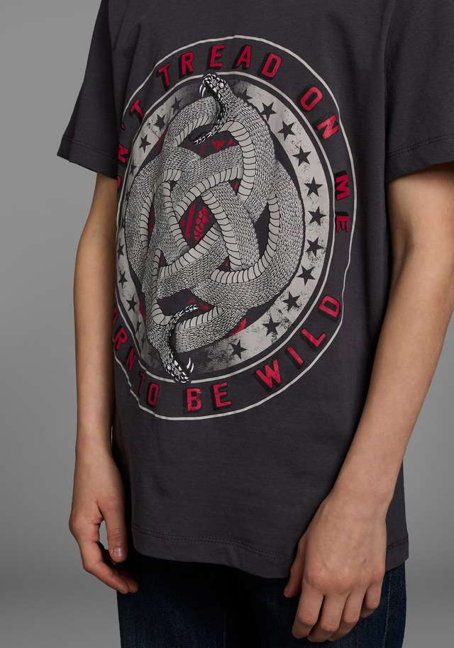 KIDSWORLD T-Shirt , Kurzarm,  Basic-Passform,  mit modischem Druck,  Rundhalsausschnitt
