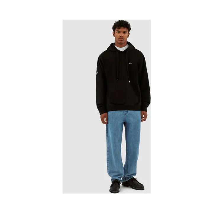 Arte Antwerp Hoodie All Sleeve Runners Embroidery | Noir