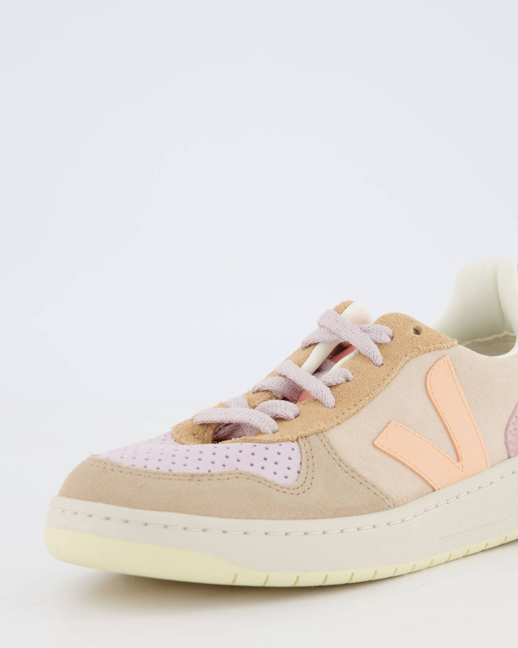 Veja| Damen Sneaker V-10 Suede MULTICO PEACH