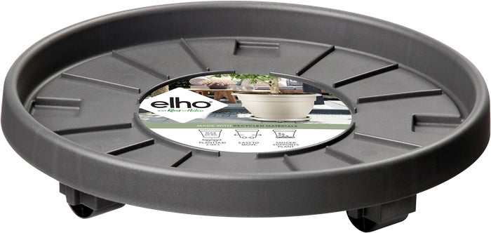 Elho plantentrolley Universeel antraciet D 28,5 H 6,5 cm