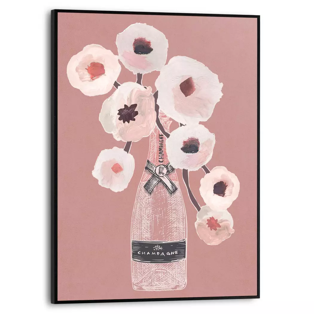 Wandbild 30 x 40 cm Champagne