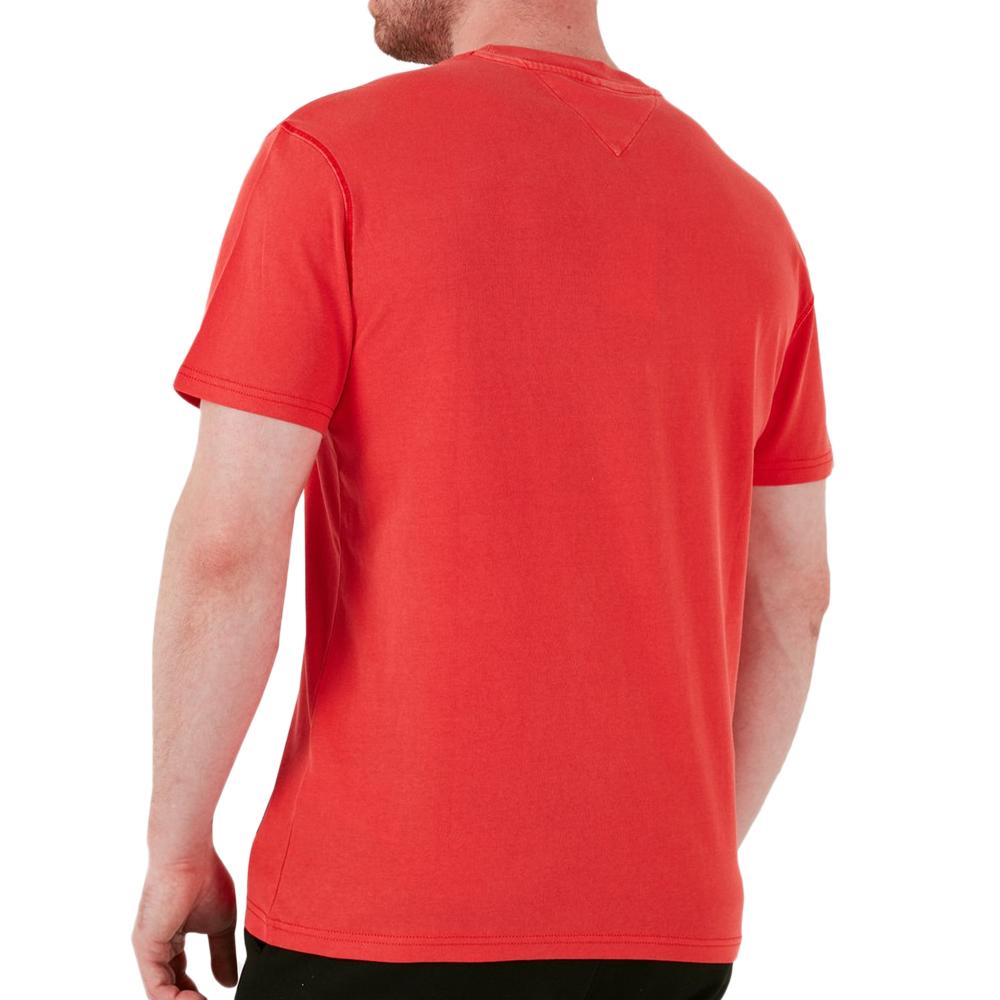 Tommy Hilfiger T-shirt Rouge Homme Tommy Jeans Reg Gd