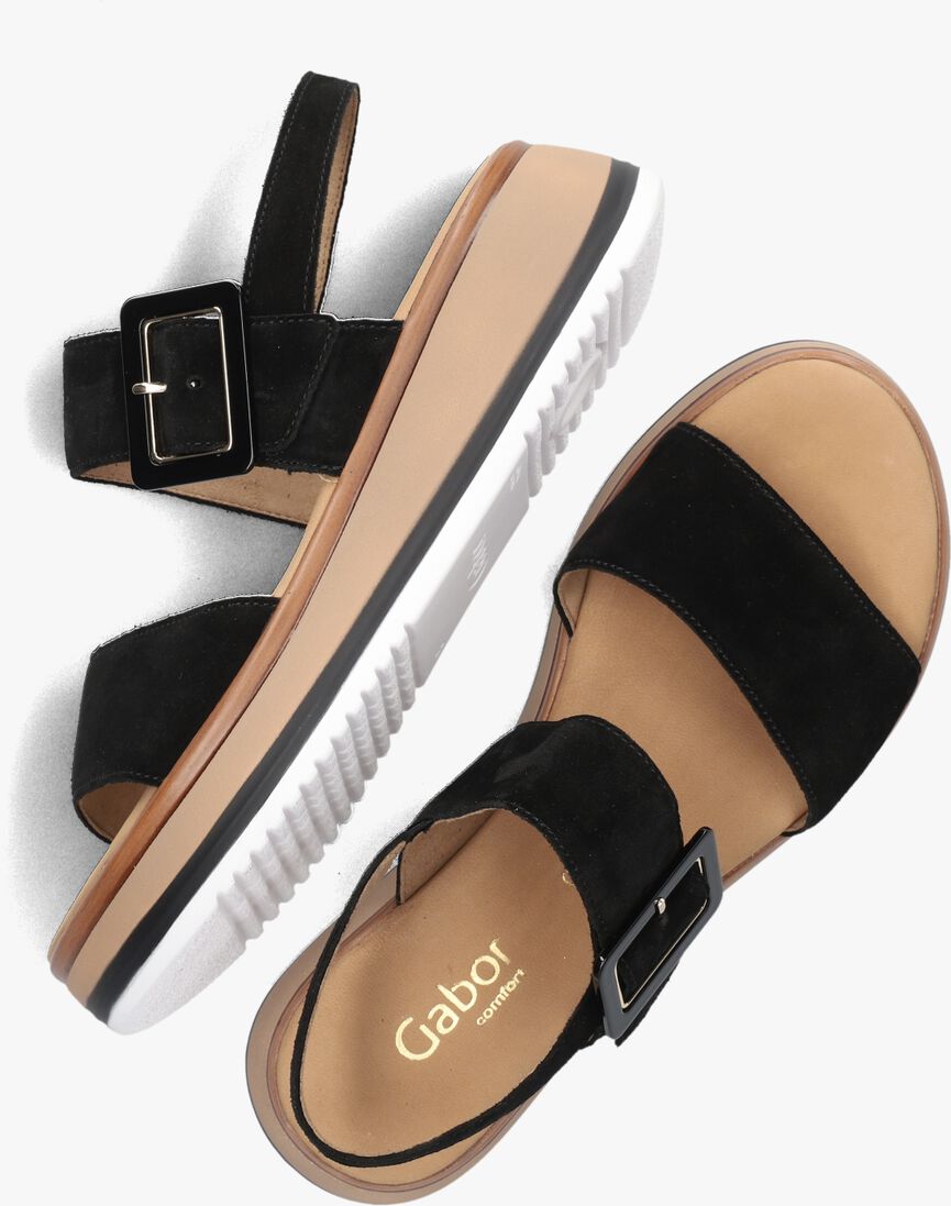 GABOR zwarte gabor sandalen 744.4