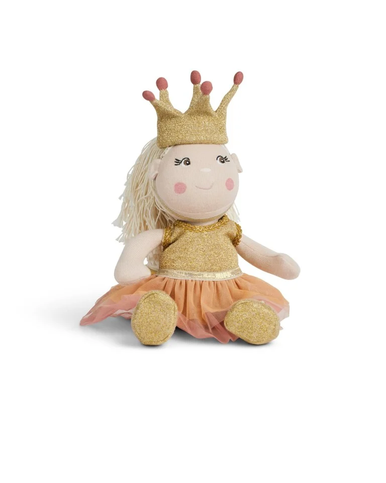 Smallstuff - Dukketøj, prinsesse skørt og body/ sko og krone - (40010-46)