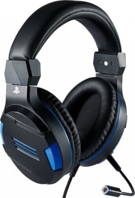 Sony Playstation 4 Gaming Headset V3 Til Pc PS4 Mac Mobilenheder - Sort Blå