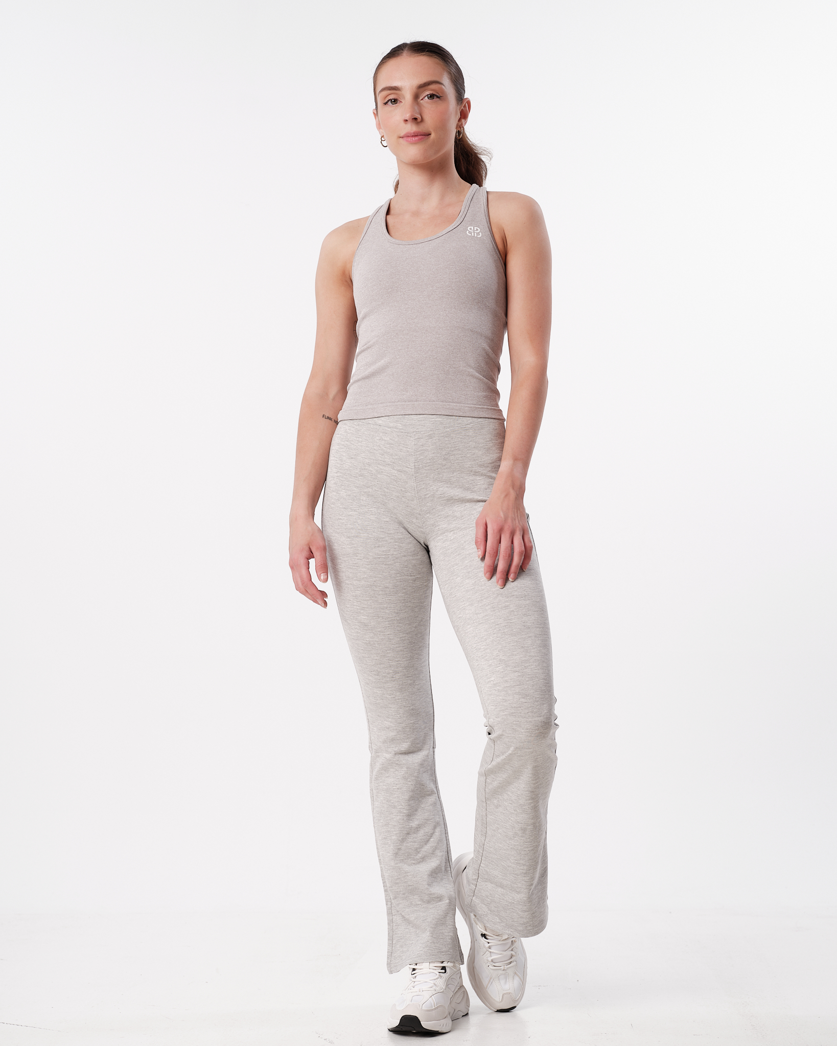 Bumpro Everyday Flare Pants Grey Marl