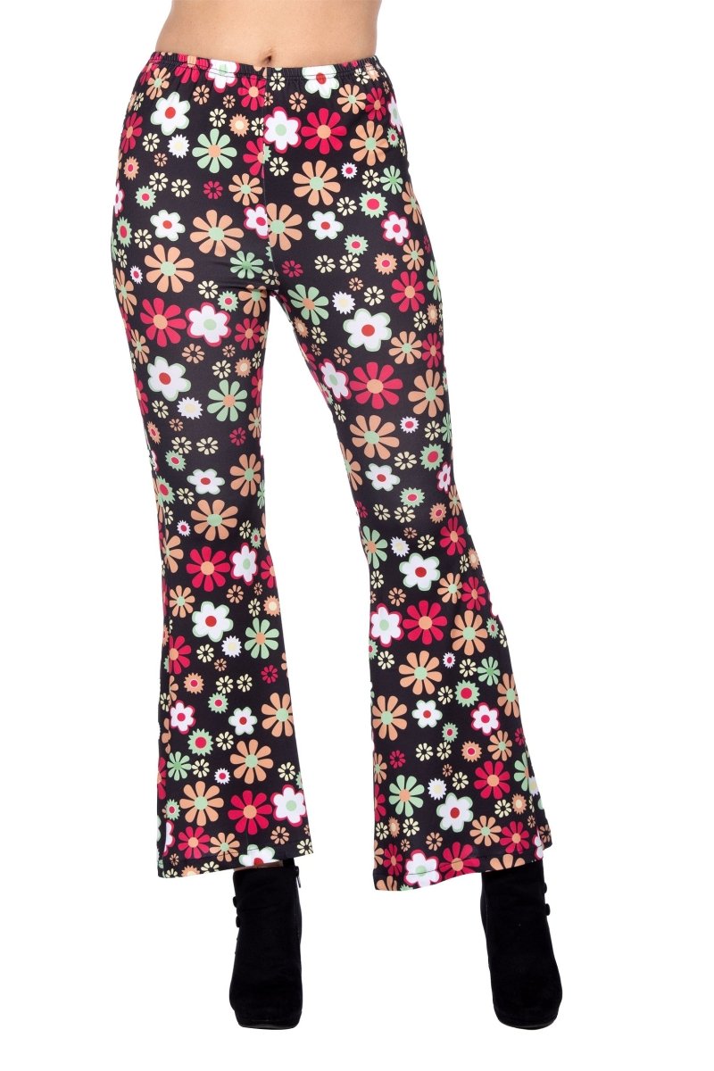 Hippie 60S Broek Bloemen