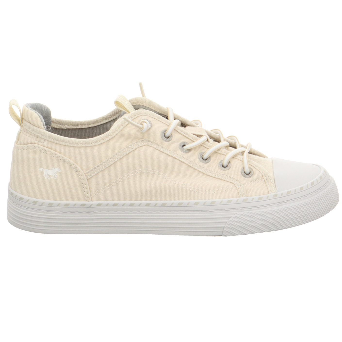 Schnürschuhe beige