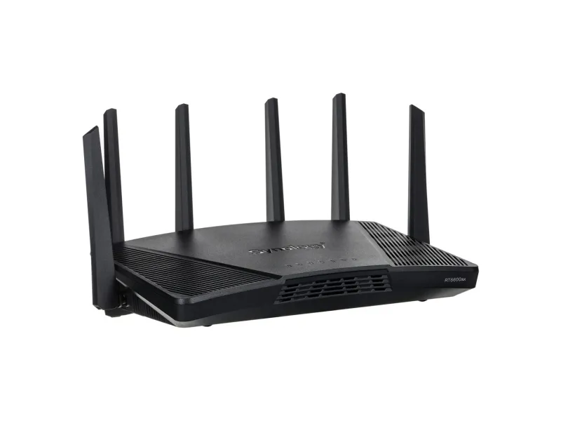 Synology RT6600AX - Trådløs router 4-port switch - 1GbE, 2.5GbE - WAN-porte: 2 - Wi-Fi 6 - Tri-Band