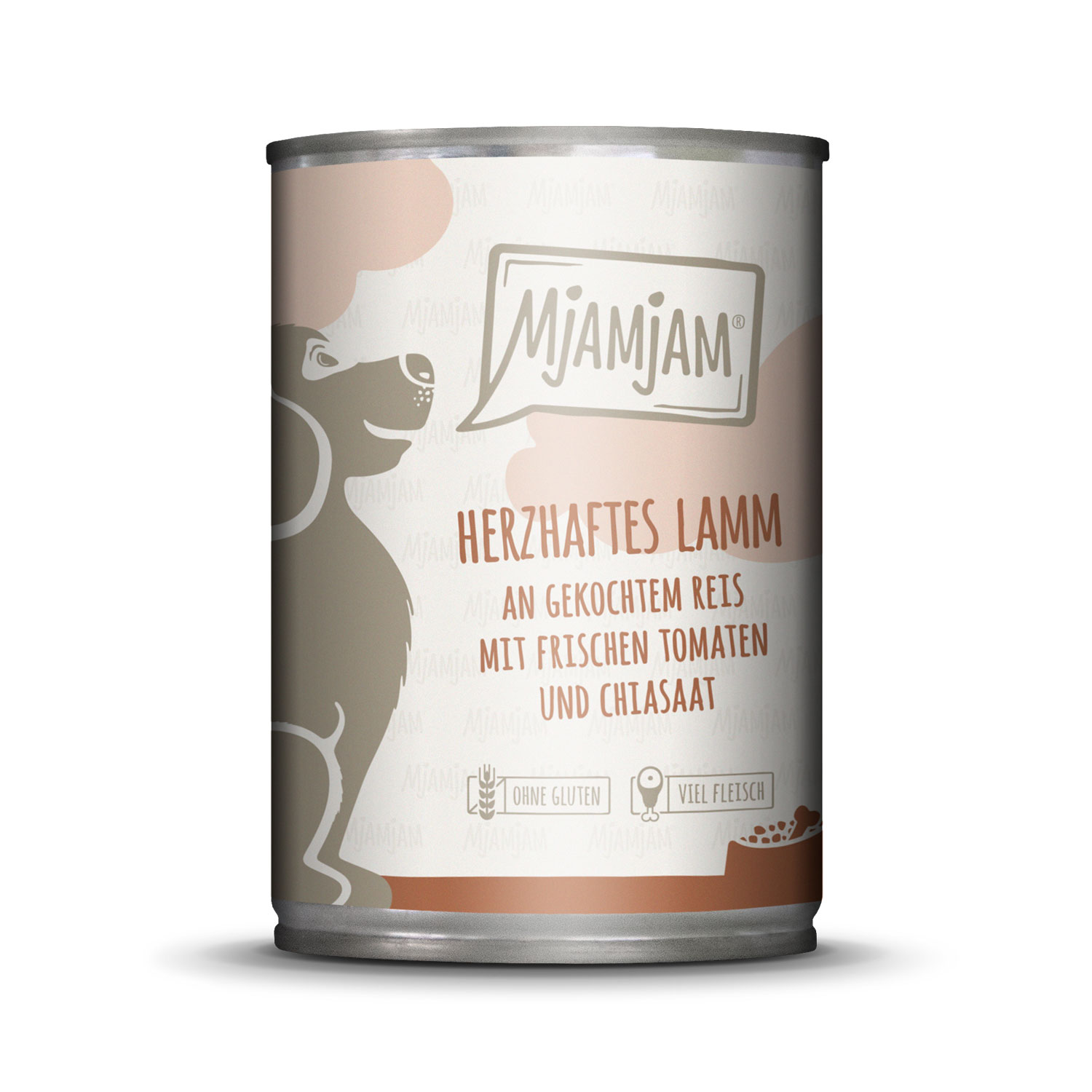 herzhaftes Lamm an gekochtem Reis mit frischen Tomaten