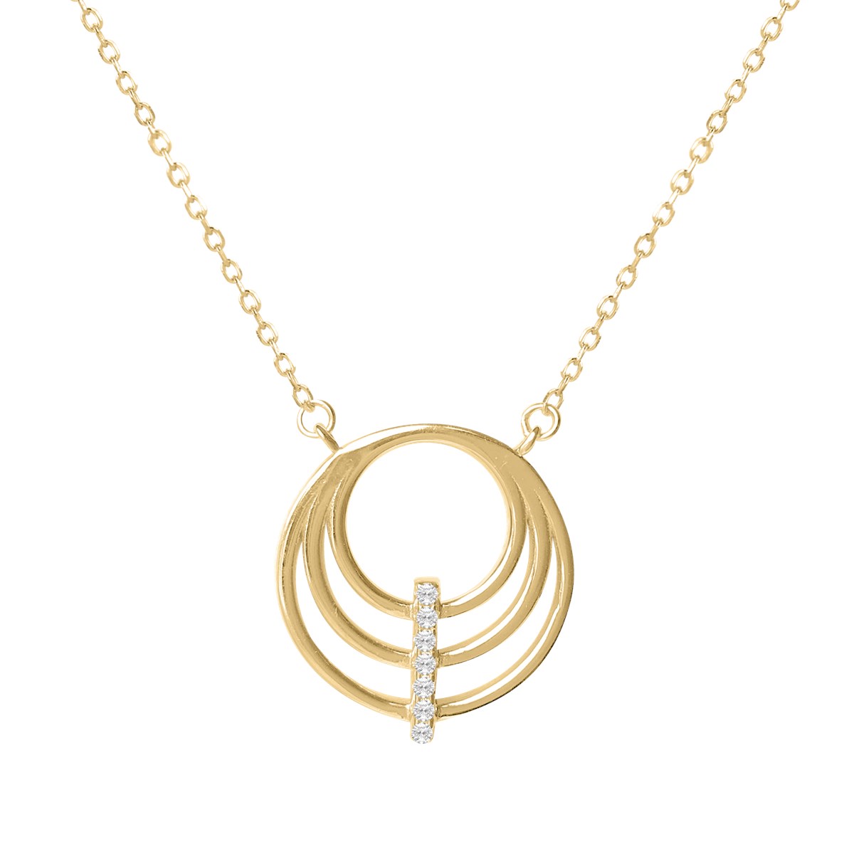 Collier plaqué or oxyde