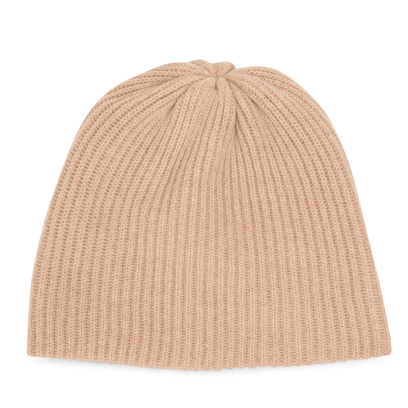 BIBOU - Bonnet côtelé en cachemire| Marron
