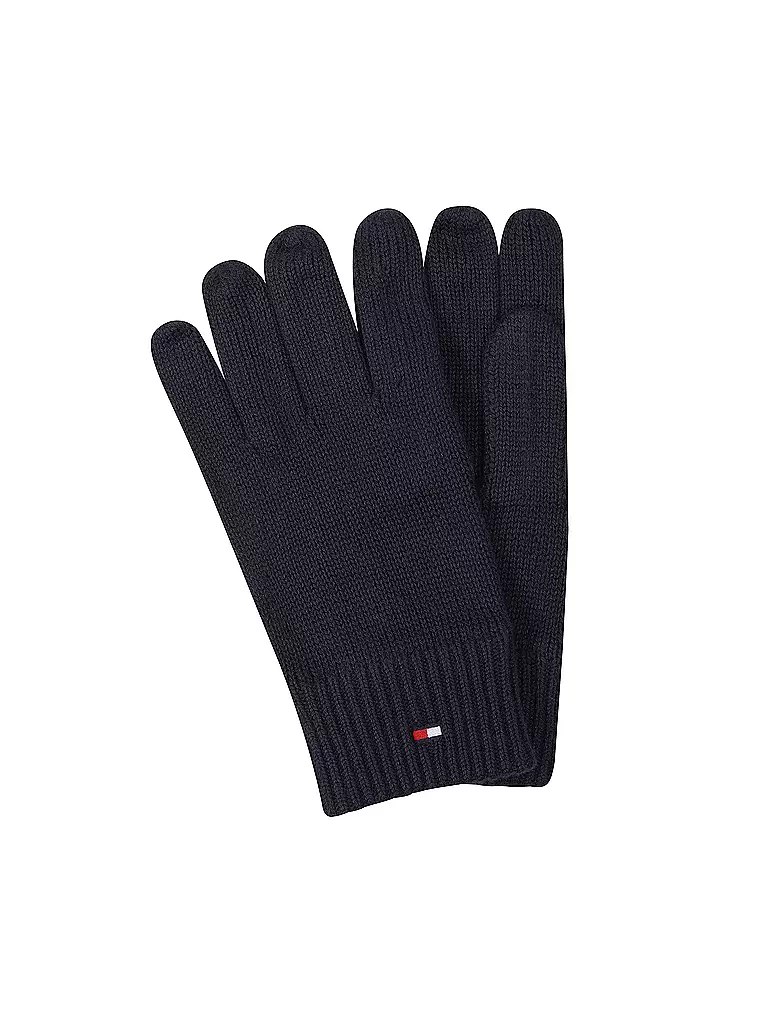TOMMY HILFIGER Geschenkset 2-teilig Mütze und Handschuhe blau