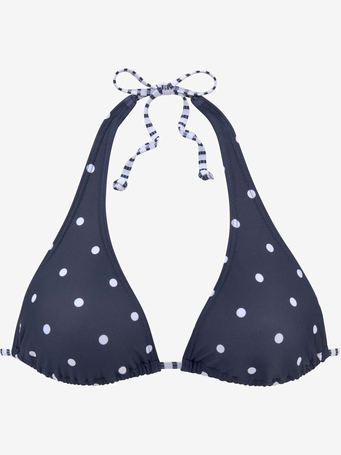 Haut de bikini triangle motif à pois tendance