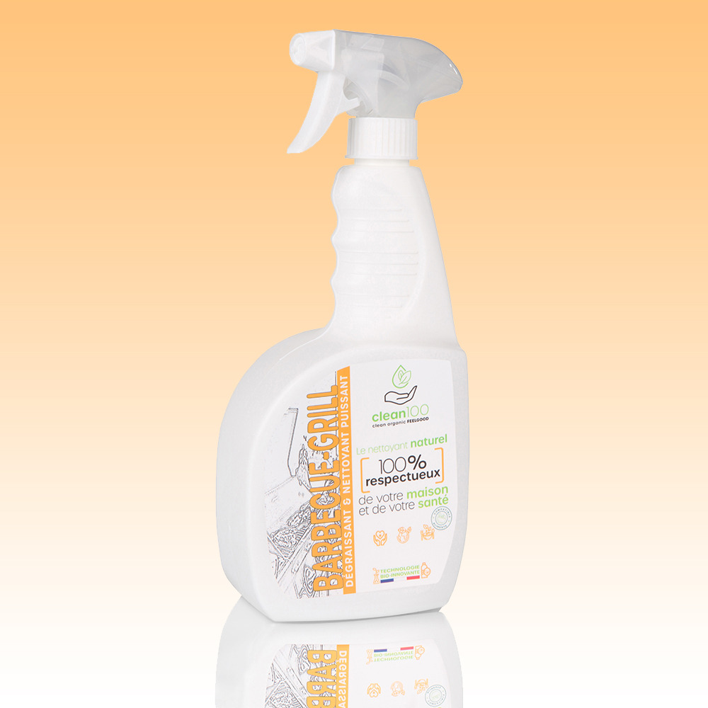 Dégraissant liquide spécial barbecue - sprayer - 750ml - ecologique et hypoallergénique - nettoyant grilles de barbecue et planchas