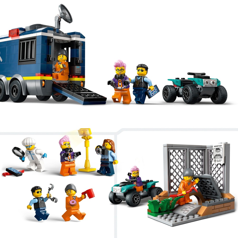 LEGO City 60418 Polizeimobiles Kriminallabor-LKW-Spielset