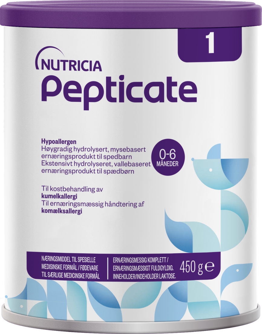 Pepticate morsmelkerstatning for barn 0-1 år med kumelkallergi 450 g