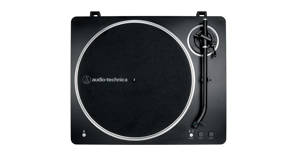 Audio-TechnicaAT-LP70XBT platenspeler  (Zwart/zilver, Phono/line-voorversterker, Bluetooth, Volautomatische, Riemaandrijving, 33-1/3 en 45 toeren)