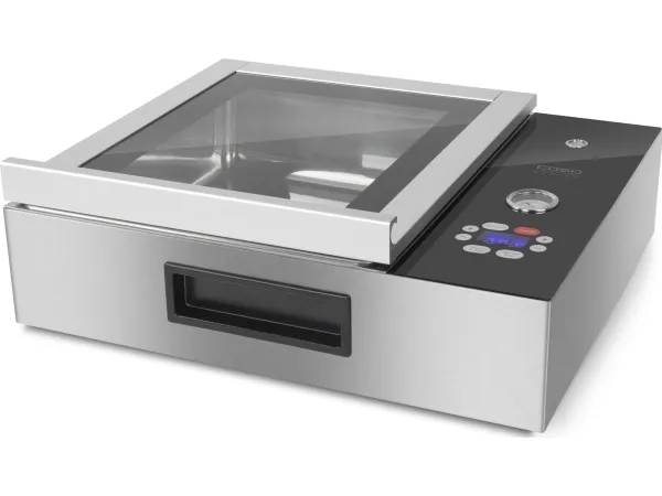 Caso VacuChef SlimLine, Sort, Rustfrit stål, Marinere, Glas, Rustfrit stål, Berøring, 30 cm, GS, CE