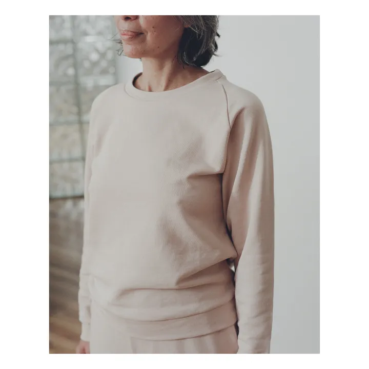 Baserange Sweat Basic Coton Bio | Beige Nude