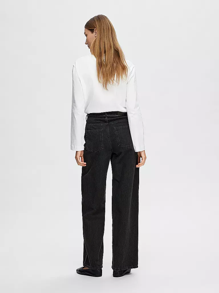SELECTED FEMME Langarmshirt SLFESSENTIAL weiss