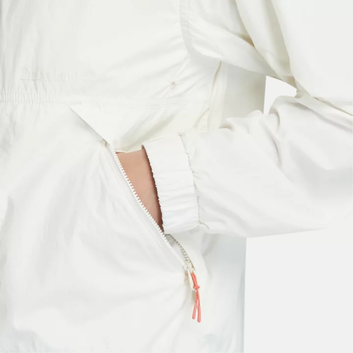Coupe-vent anti-UV pour femme en blanc