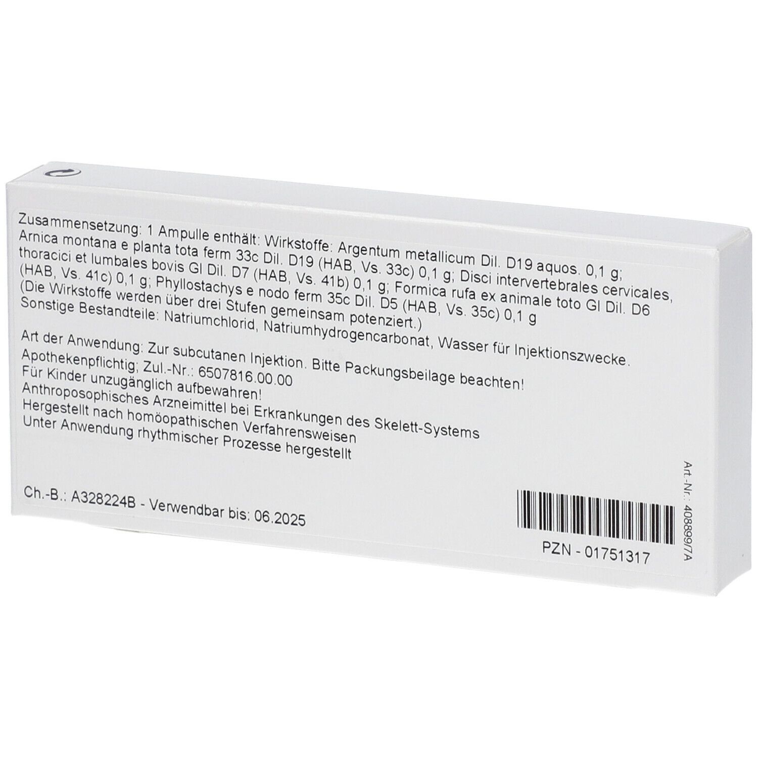 WALA® Disci Comp. c. Argento Amp.