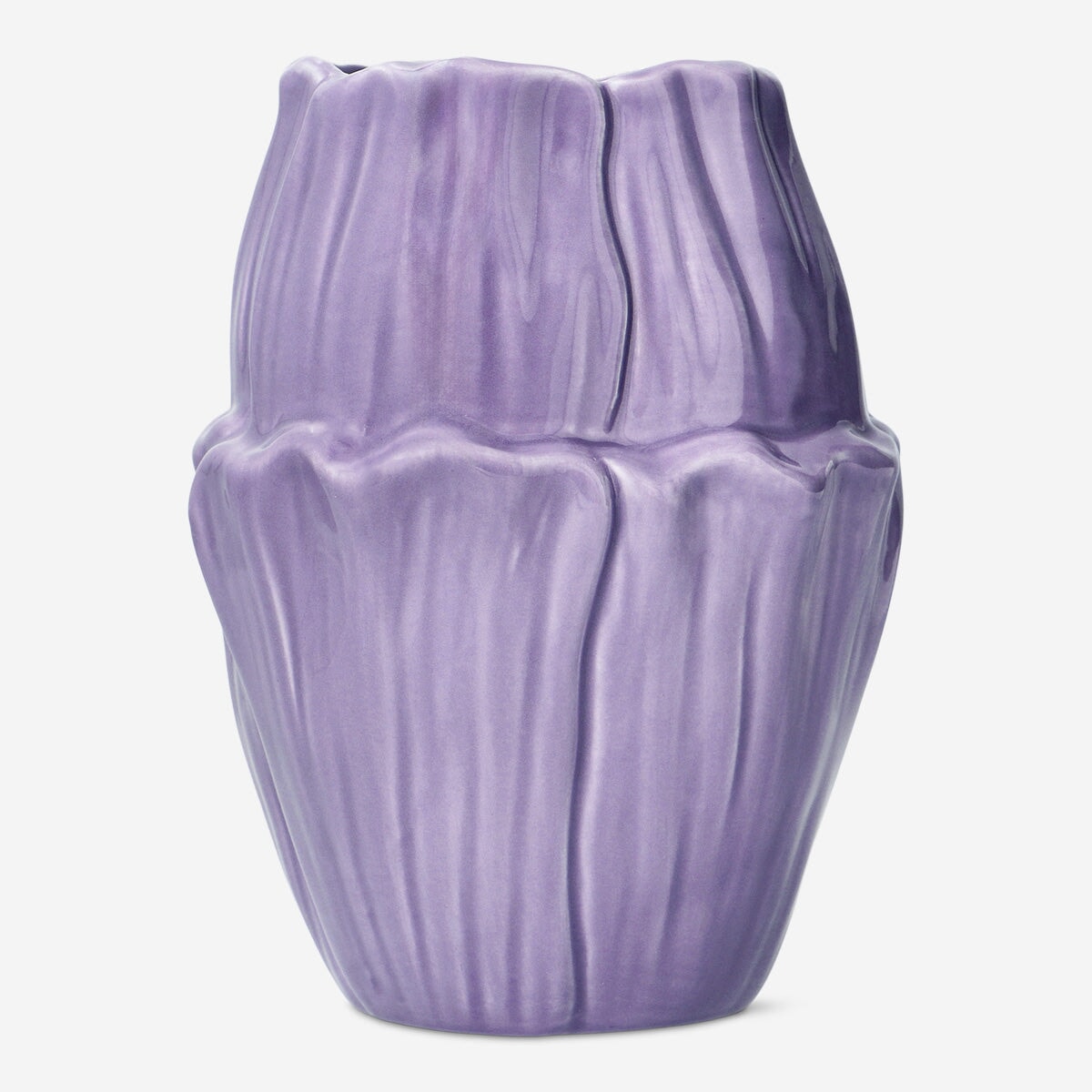 Lilla blomstervase - 15 cm