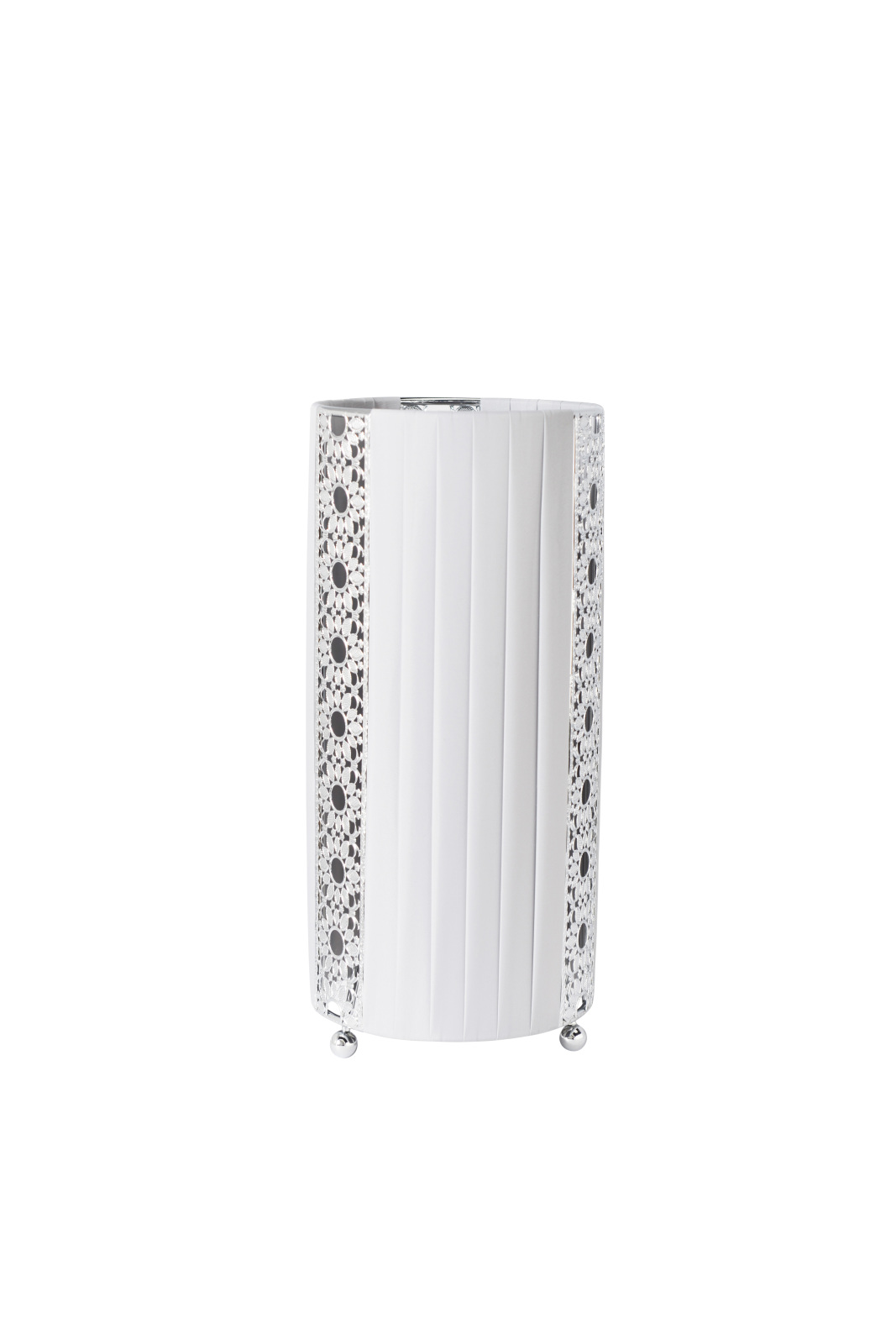 Stoff-Tischlampe ETERNITY - weiß - dimmbar