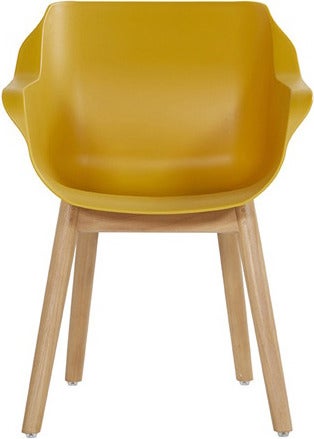 Hartman kuipstoel Sophie geel / teak