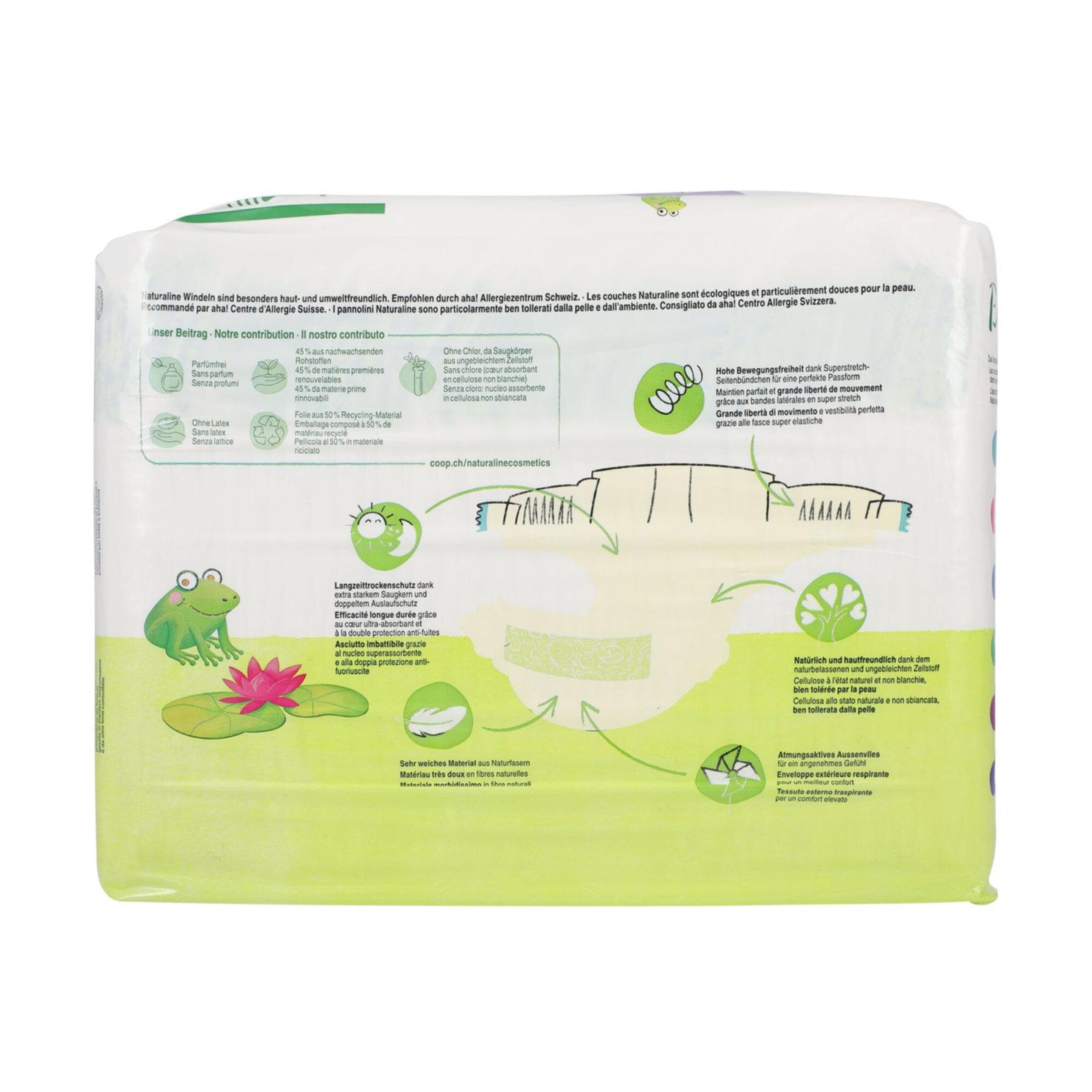Naturaline Baby Grösse 3 Midi, 4-9kg, 44 Stück