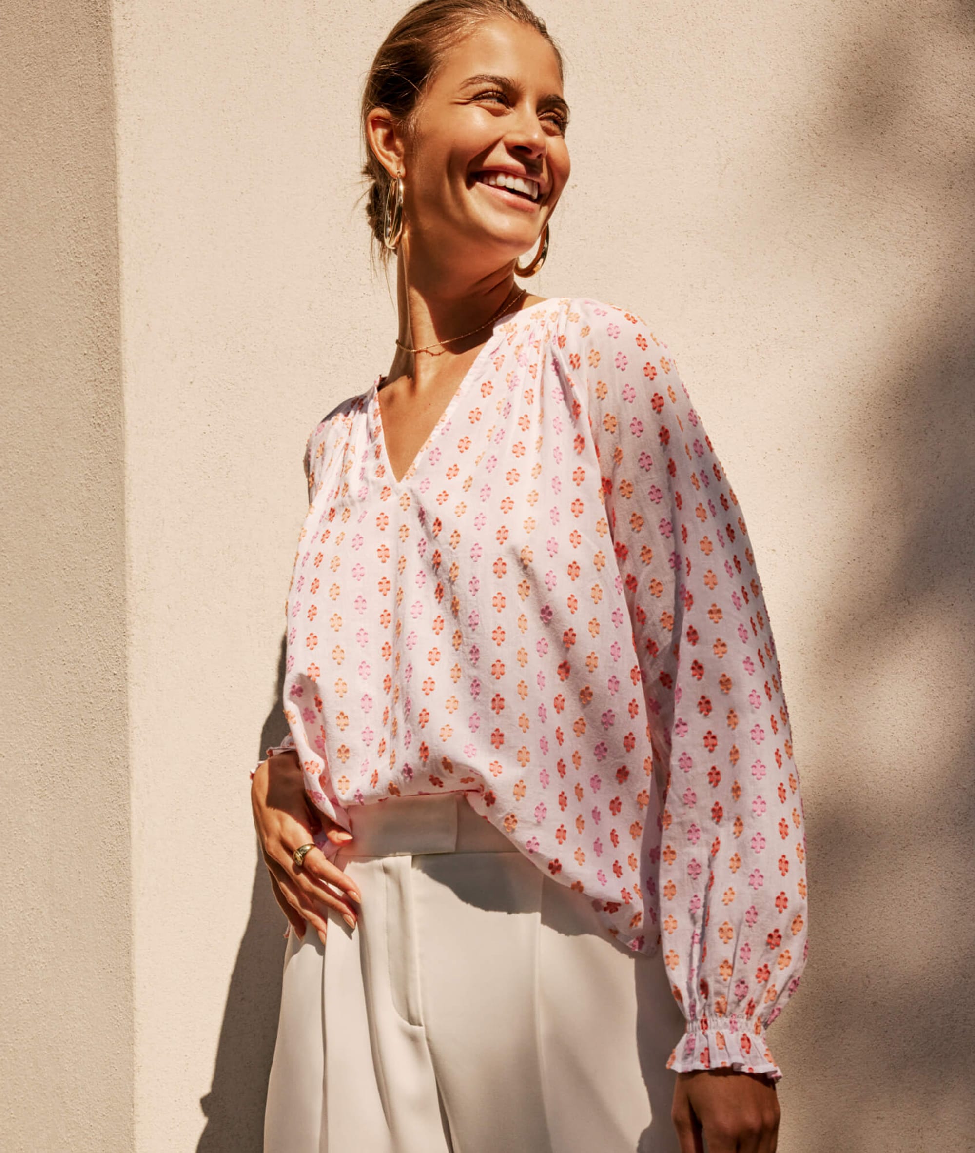 Blouse imprimée 100% coton