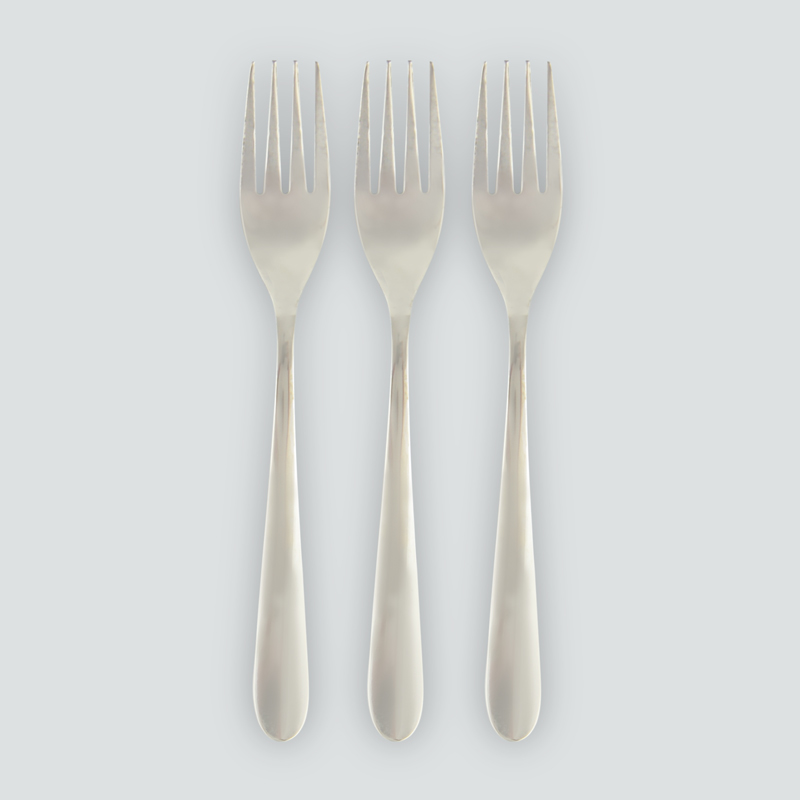 Lot de 3 fourchettes de table 'Coslo' en inox