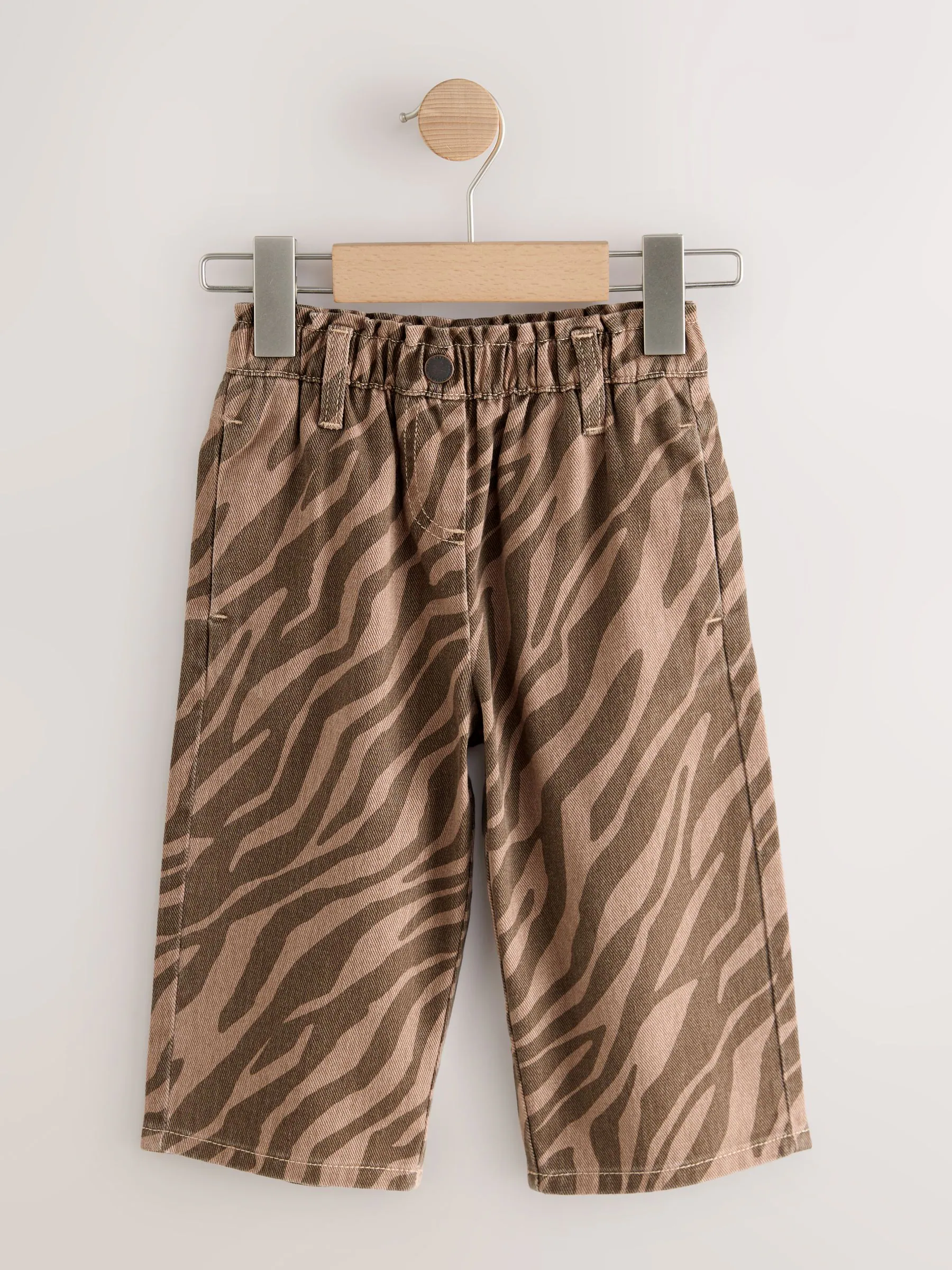 Zebraprint - Jeans met wijde pijpen (3 mnd-7 jr)